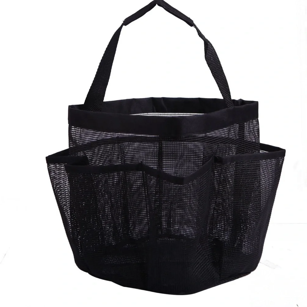 Black Mesh Bathroom Caddy College, Camp, Bath, Dorm Essentials for Students